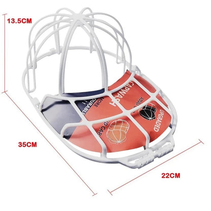 "Hat Washer & Dryer Frame for Baseball Caps – 2024 Cleaning Cage, Shaper & Protector for Adult/Kid Hats"