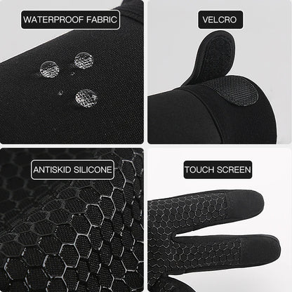 "Touchscreen Winter Outdoor Unisex Gloves - Waterproof and Nonslip Grip for cycling and skiing"