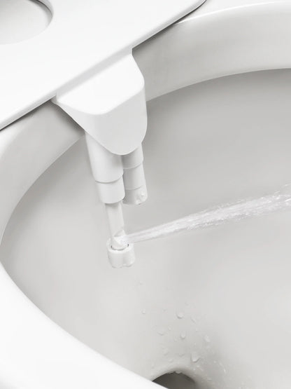 "Samodra Self-Cleaning Bidet Attachment - Dual Nozzle for Front & Rear Wash | Non-Electric Water Toilet Seat Attachment"