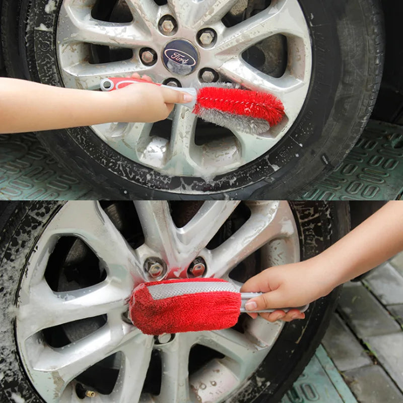 3PCS Double Head Car Vent & Grille Cleaning Brushes