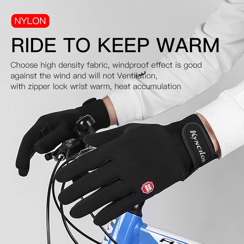 "Touchscreen Winter Outdoor Unisex Gloves - Waterproof and Nonslip Grip for cycling and skiing"