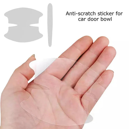 Universal Car Door Handle Scratch Guard – 8PCS Transparent Protection Strips"