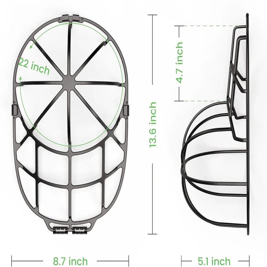 "Hat Washer & Dryer Frame for Baseball Caps – 2024 Cleaning Cage, Shaper & Protector for Adult/Kid Hats"