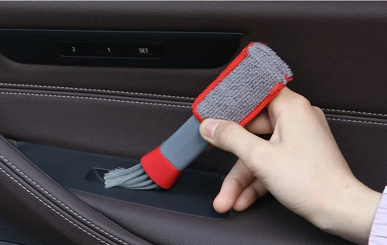 3PCS Double Head Car Vent & Grille Cleaning Brushes