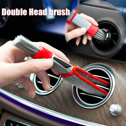 3PCS Double Head Car Vent & Grille Cleaning Brushes