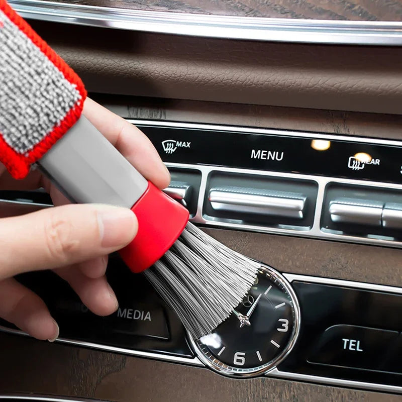 3PCS Double Head Car Vent & Grille Cleaning Brushes