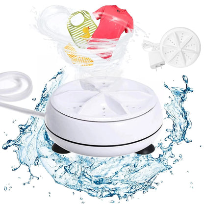 Portable Mini USB Washing Machine – Rotating Turbine for Socks, Underwear, Dishes – Ideal for Travel, Home & Business Trips